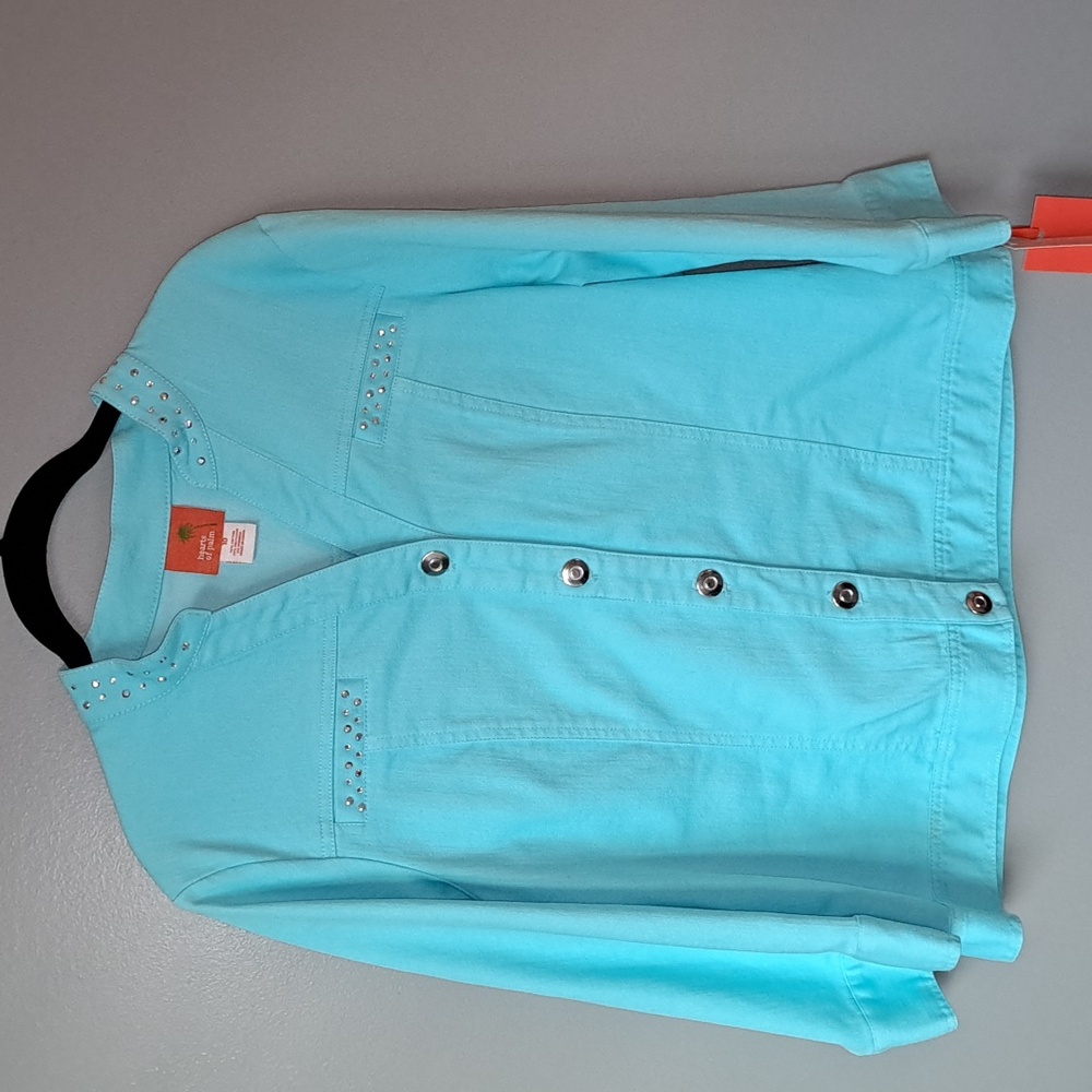 NWT Hearts of palm Jacket 3/4 sleeve lightweight jacket
